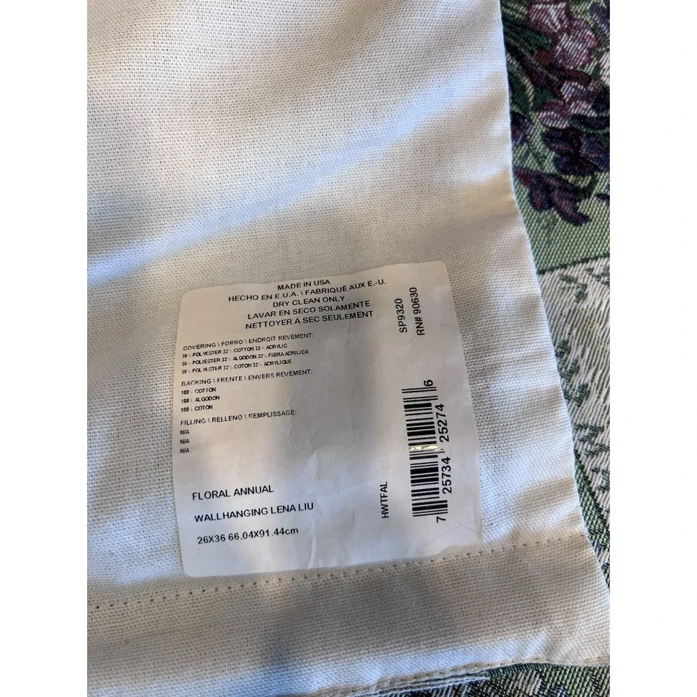 Vintage Birth Flower Of The Month Tapestry Throw Blanket Needlepoint Cottagecore